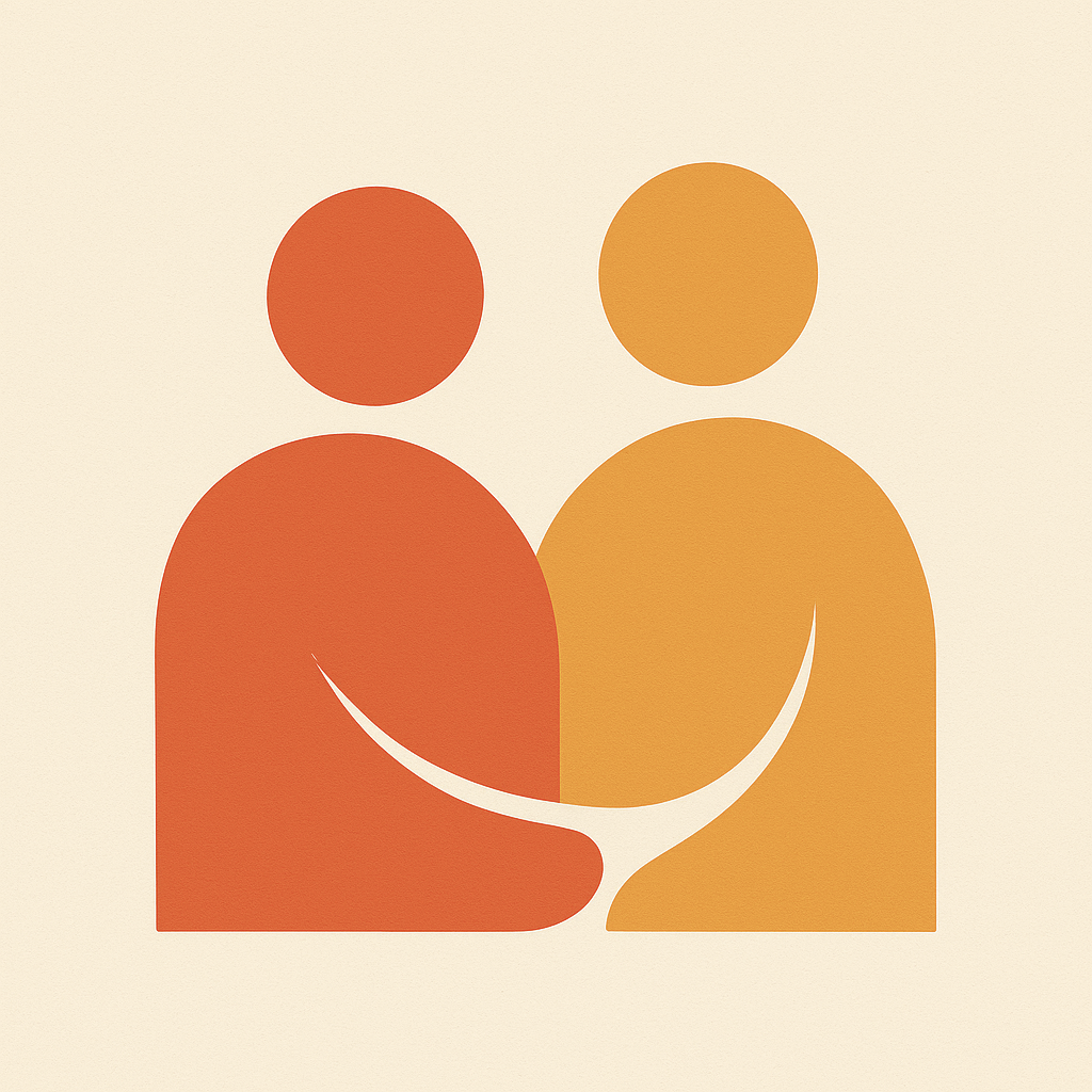 Icon of two figures together.